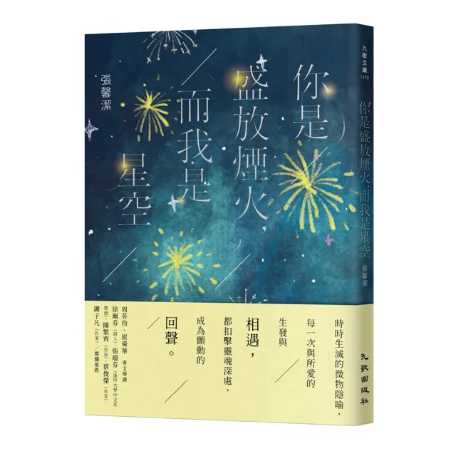 你是盛放煙火,而我是星空