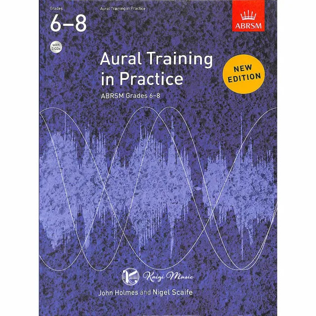 【ABRSM 英國皇家】聽力測驗練習本第 6-8級 含3片CD(Aural Training in Practice G
