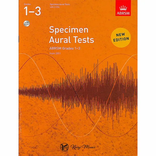 【ABRSM 英國皇家】聽力測驗試題 第1-3級 含2片CD(Specimen Aural Tests Grade 1-