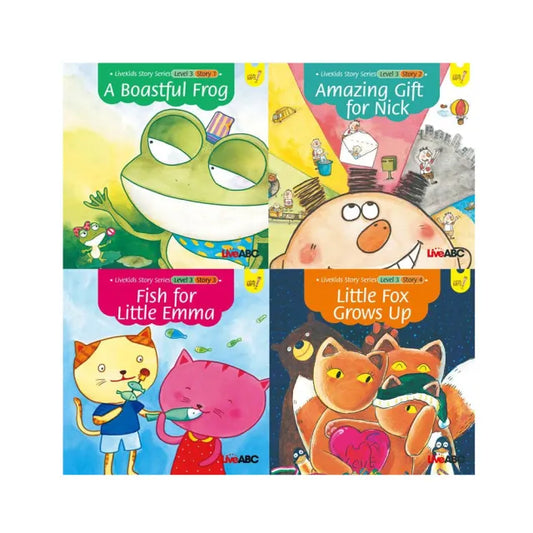 LiveKids英語生命教育故事繪本(三)【4本全彩書+1本親子共學手冊+1片朗讀MP3光碟】
